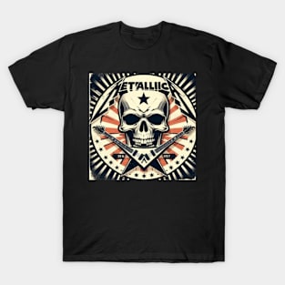 Metallica Skull & Cross Guitars T-Shirt